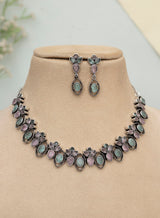 Zareen oxidised necklace