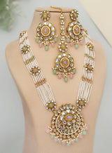 Anandita Long Necklace set with Maangtikka