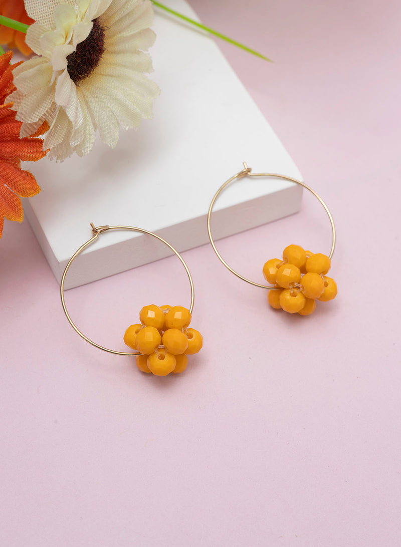 orange bead hoops