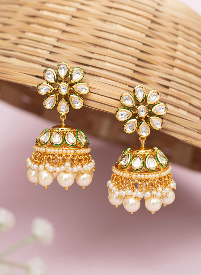 Rinaika Kundan Earrings