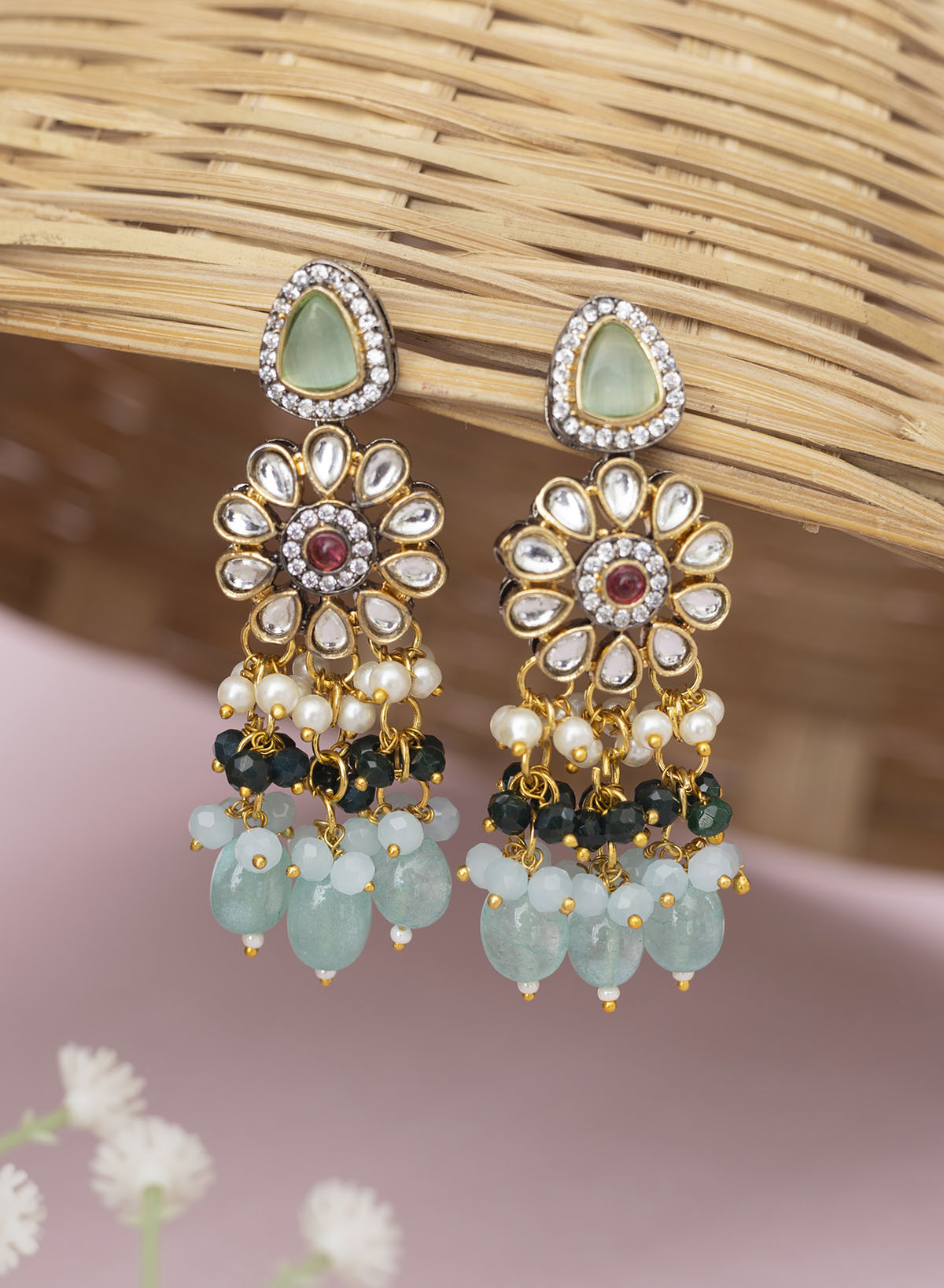 Adrusha Kundan Earrings