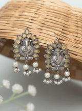 Ganpati stone stud Earring