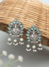 Ganpati stone stud Earring