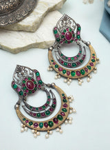 Adhiksha Oxidised Earrings