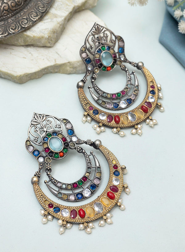 Adhiksha Oxidised Earrings