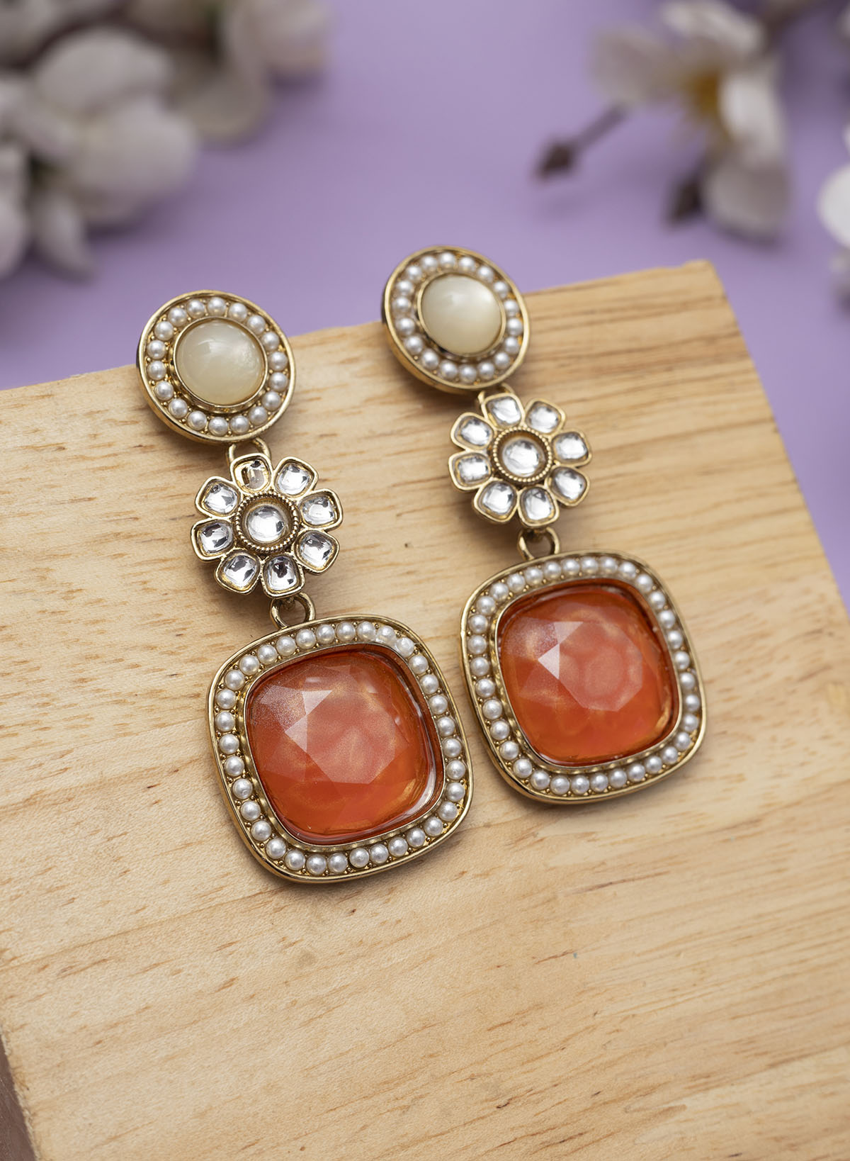Ziyana stone Earrings