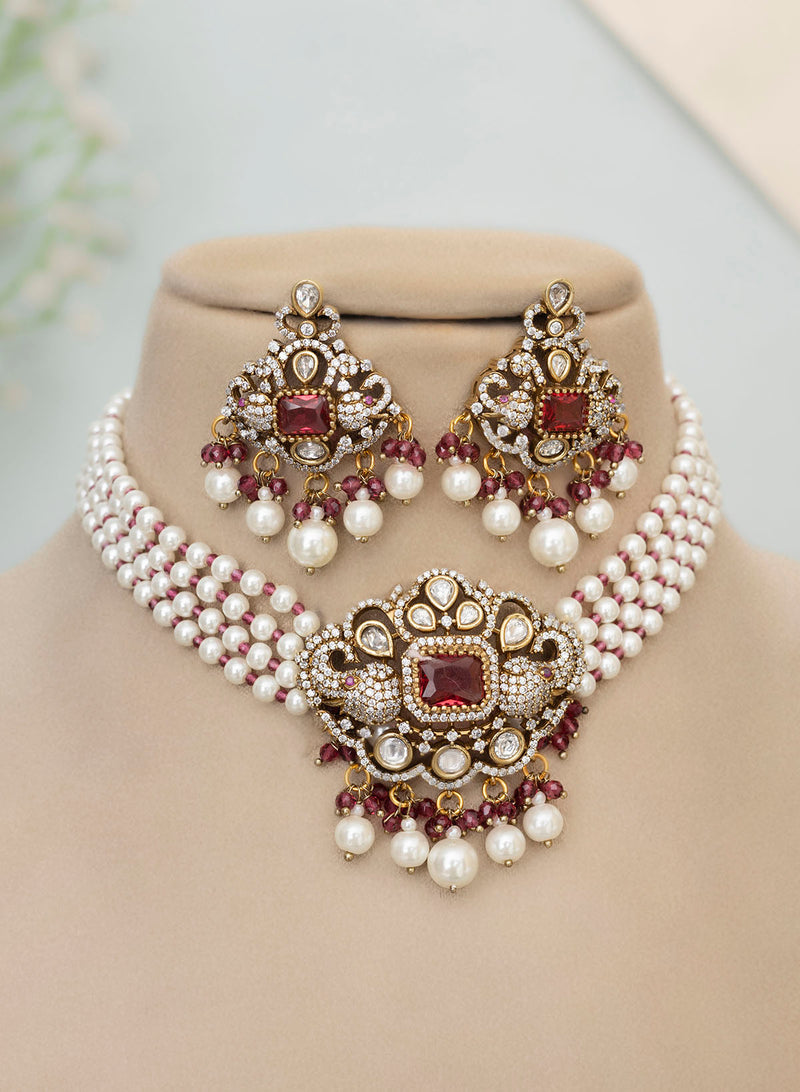 Amulya AD Necklace set