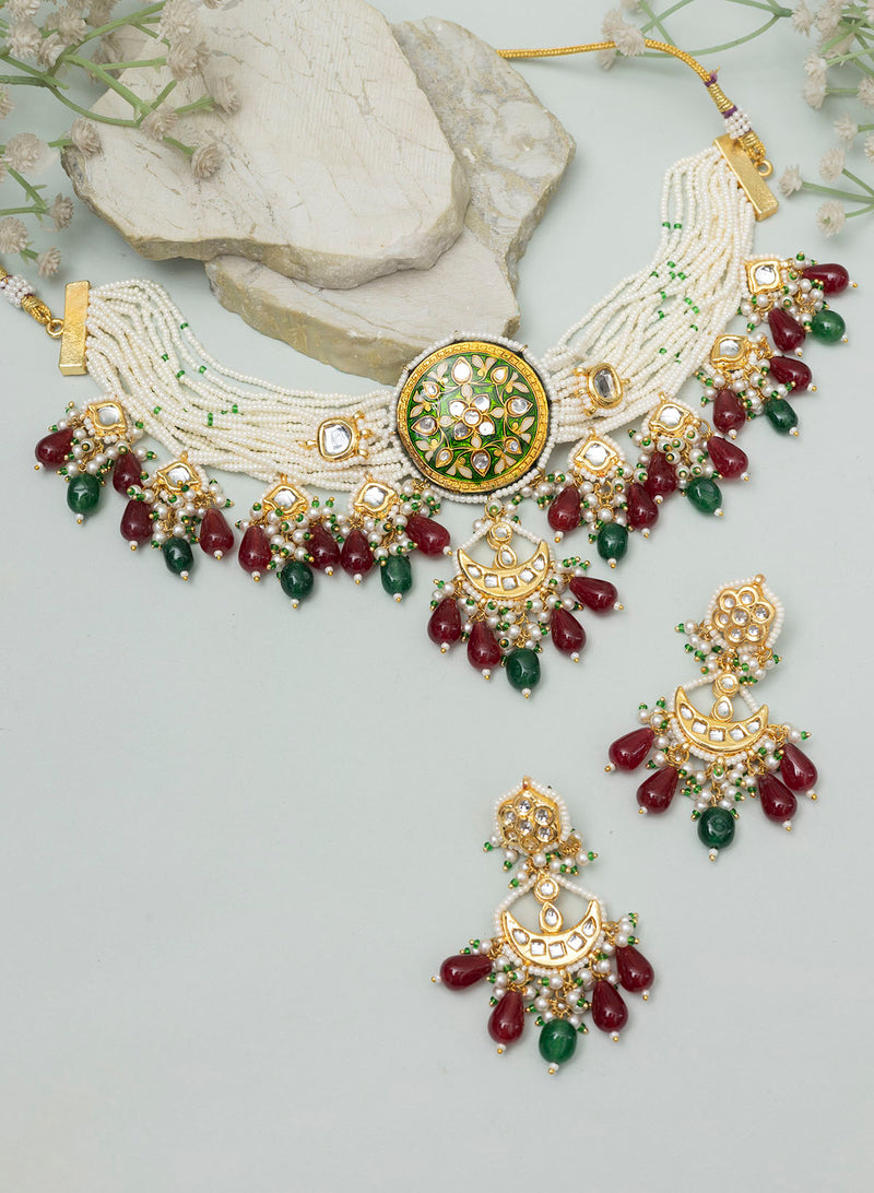 Kianshi Kundan Necklace set