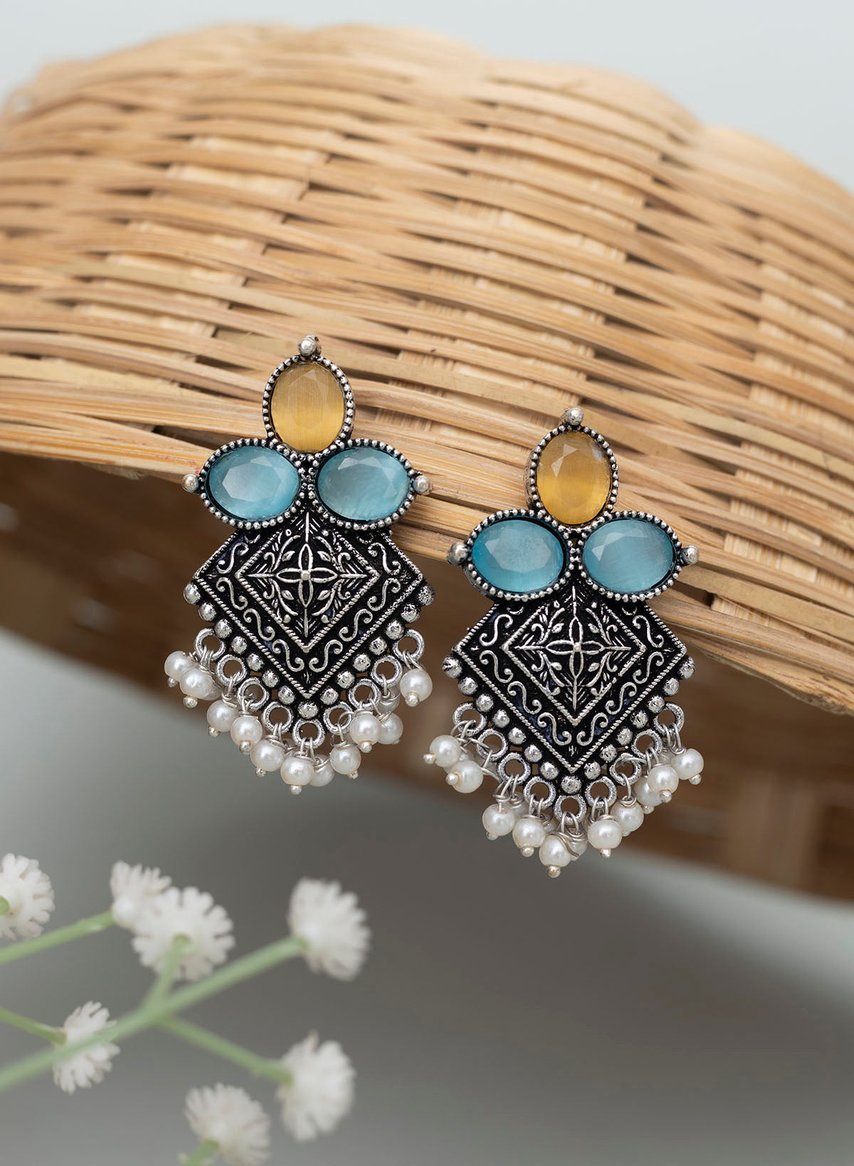 Rimsha Drop Stud Earring