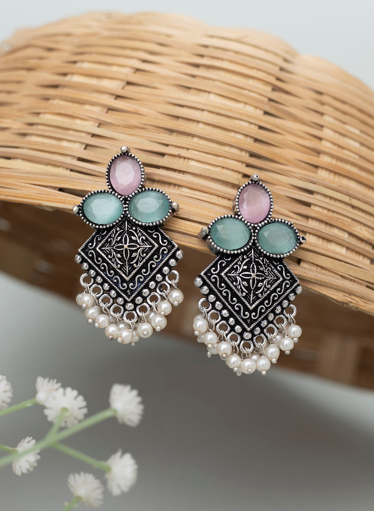 Rimsha Drop Stud Earring