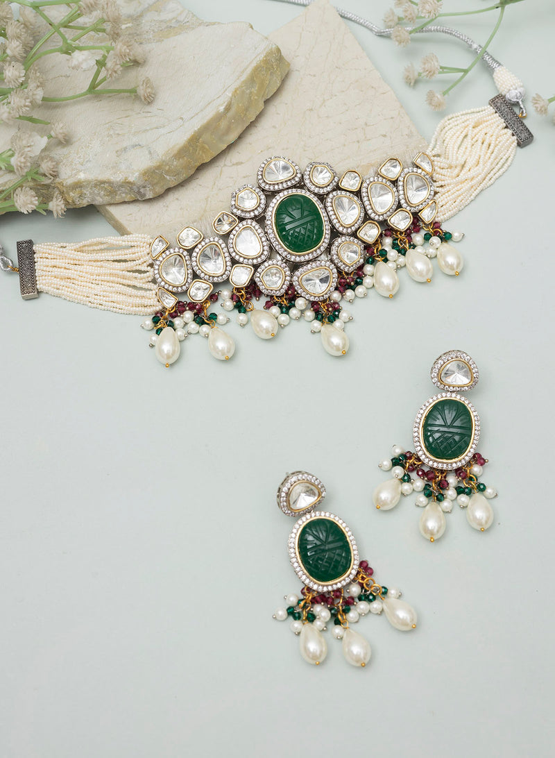 Nivanya Polki Necklace set