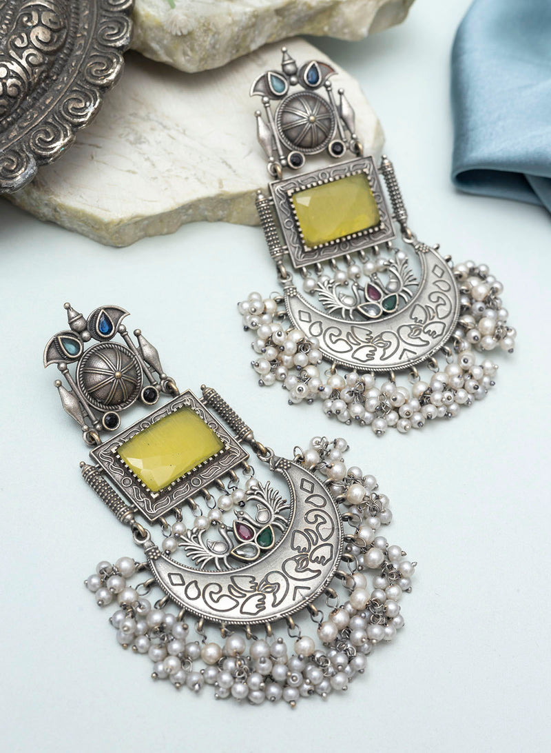 Vinika Oxidised Earrings