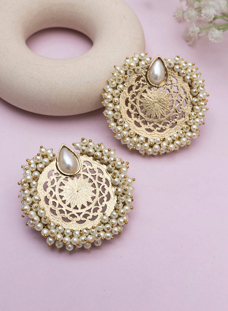 Viyaan Pearl Stud Earrings