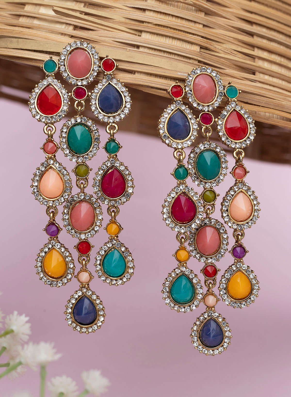 Saavi Long Earrings