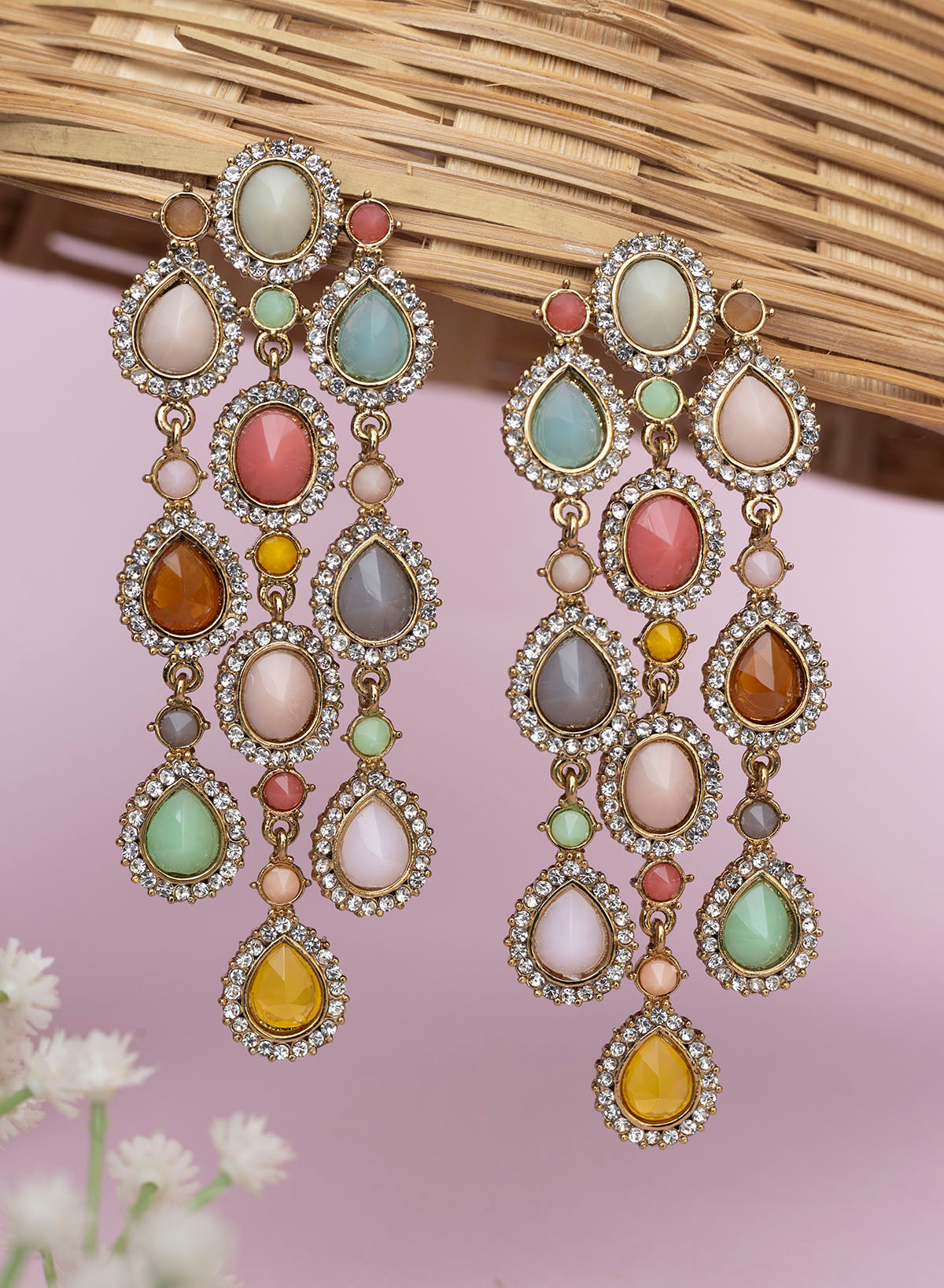 Saavi Long Earrings