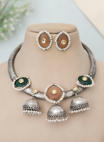 Chetna Oxidised HASLI set