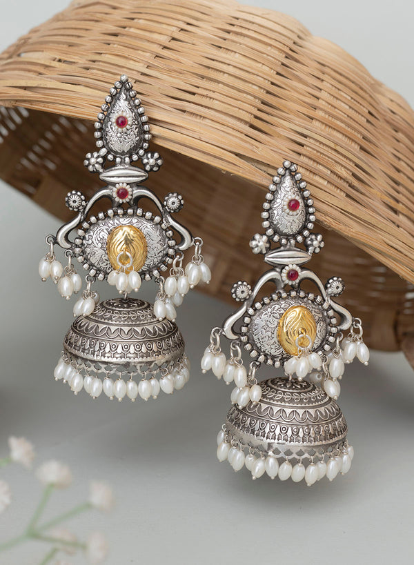 Aanshi Oxidised Jhumka