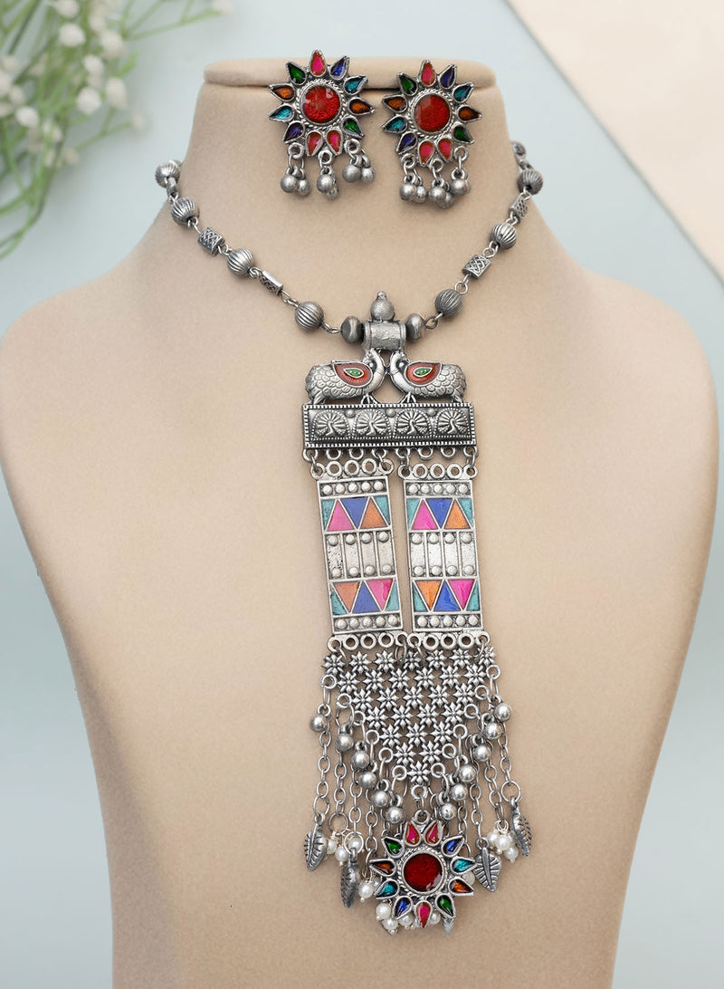 Keya Oxidised Necklace set
