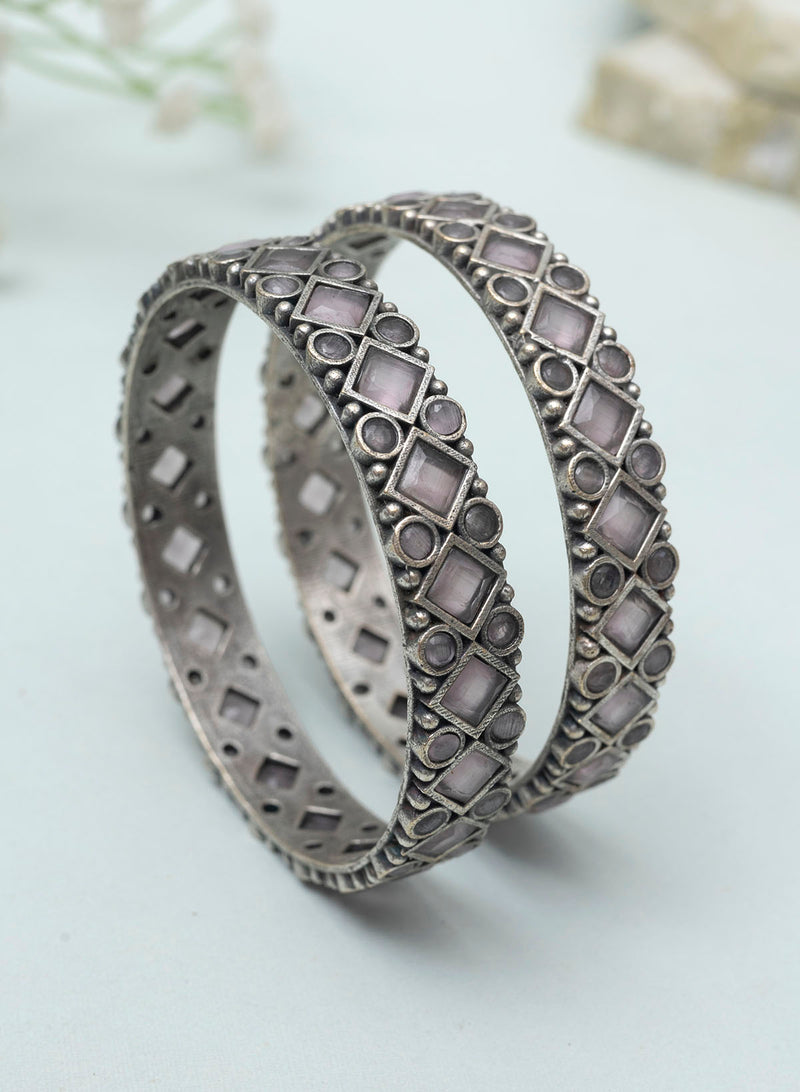 Nidhidra stone Bangles