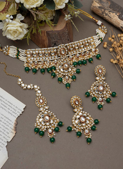 Mitakshi Necklace set with Maangtikka