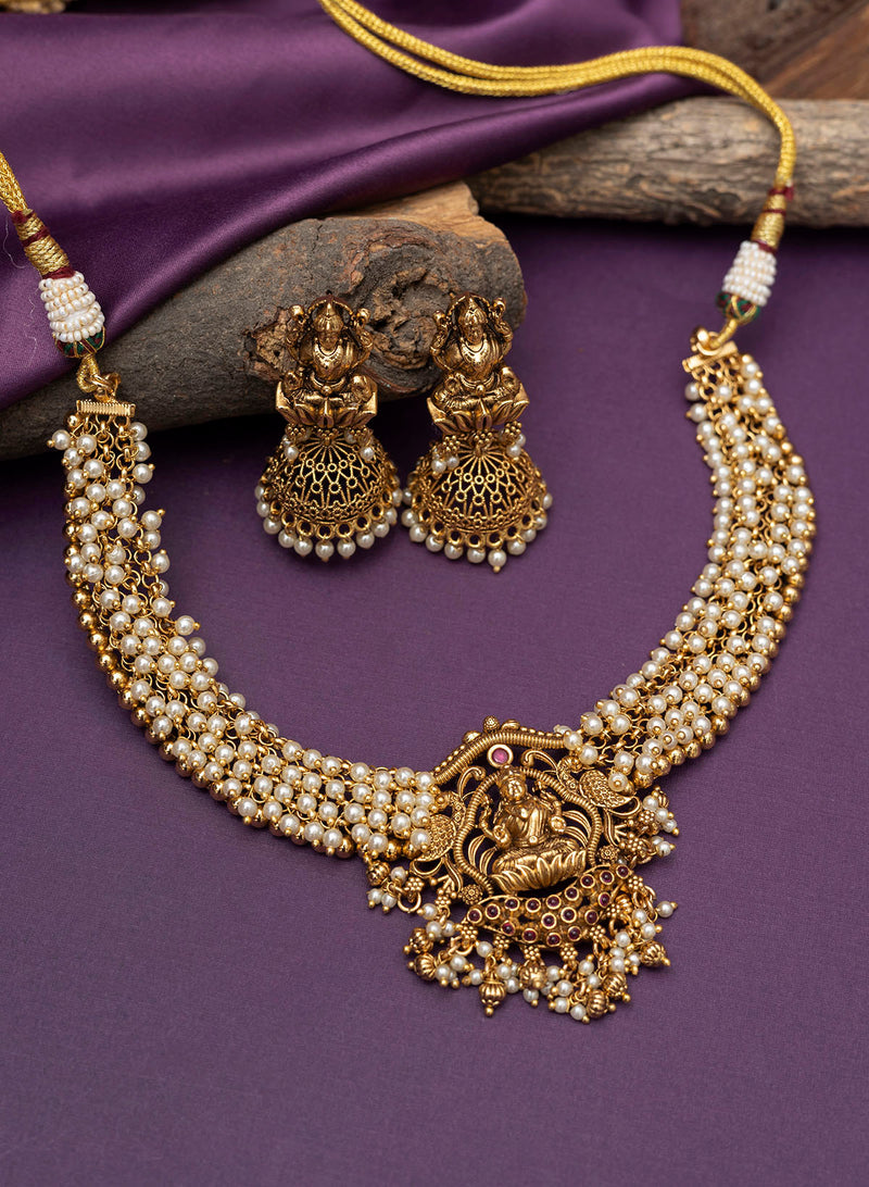 Pridhita Golden Necklace set