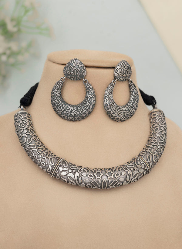 Dhansha Oxidised Necklace set