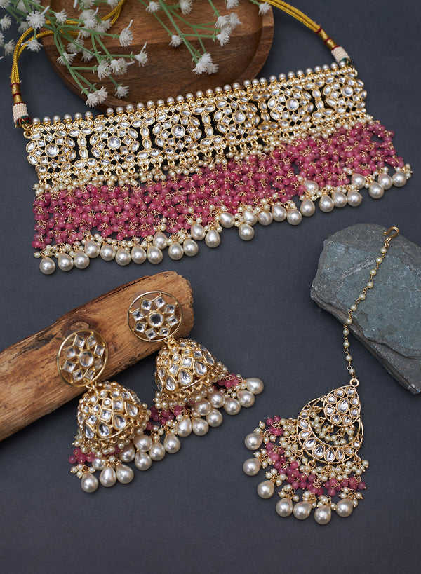 Muktaja Kundan Necklace Set