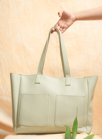Mint gel Everyday tote bag