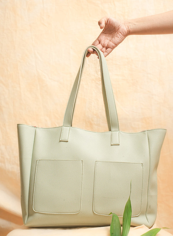 Mint gel Everyday tote bag