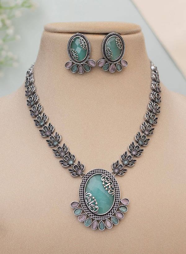 Anuradha Oxidised Necklace