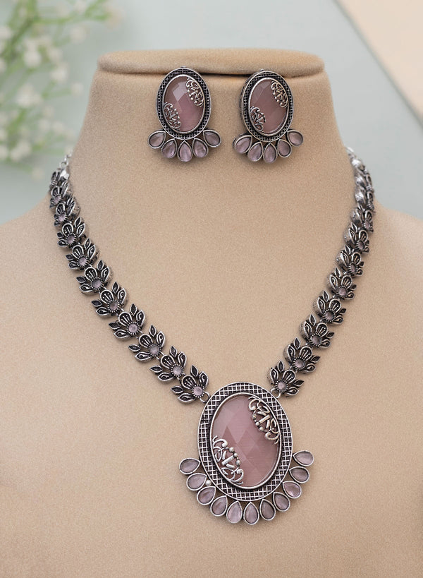 Anuradha Oxidised Necklace