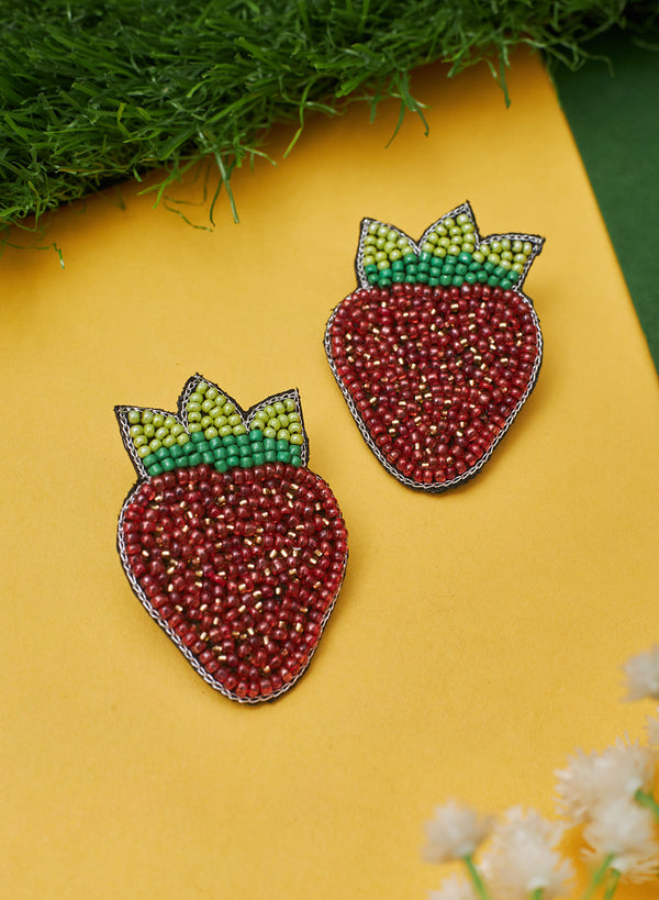 Strawberry Handmade earring