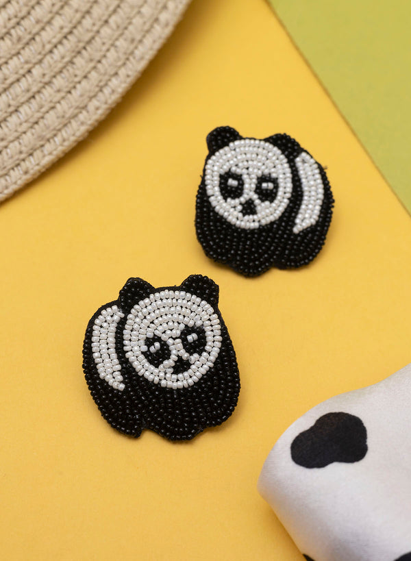 Panda Hand made earring