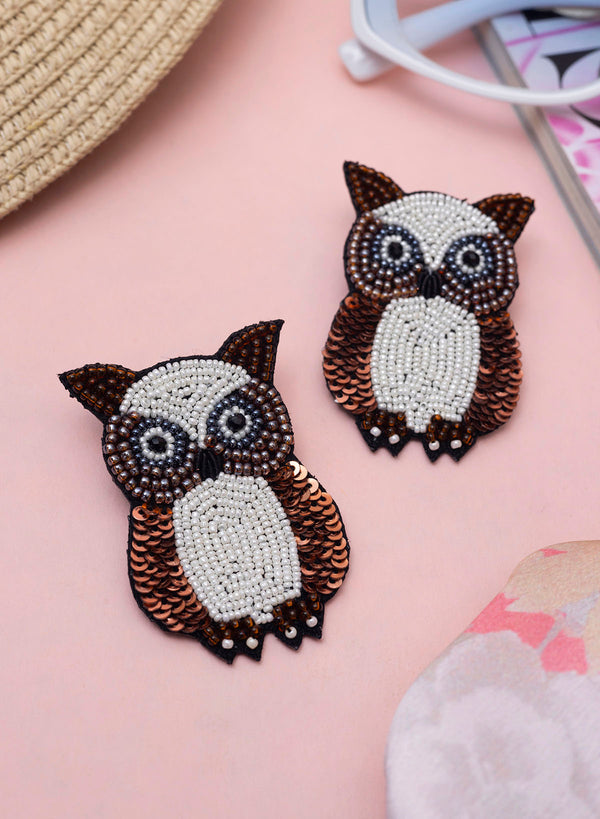 Owl Hand made earring