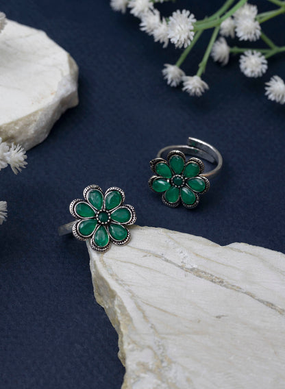 Nagina oxidised Toe Ring