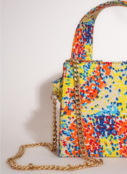 Rainbow Ripple Box  Sling Bag