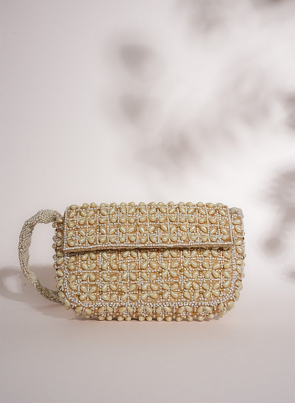 Pearl embellished Bag