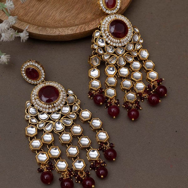 Heavy Meenakari Kundan Earrings | Polki Earrings Starting from ₹590