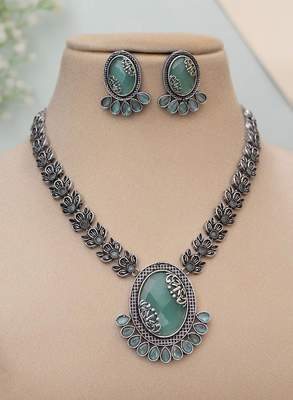 Anuradha Oxidised Necklace