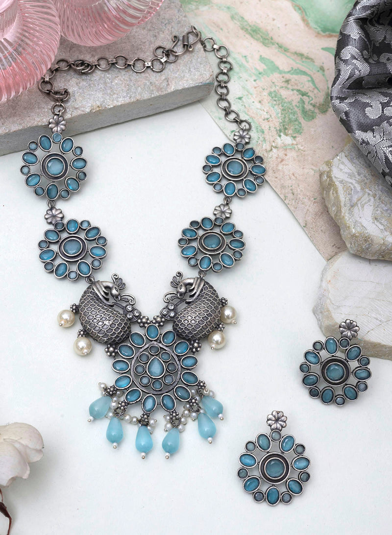 Manisha Oxidised Necklace set