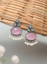 Nilam Silver earring