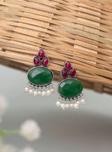 Nilam Silver earring