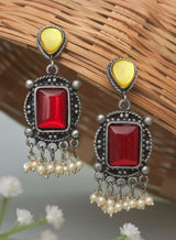 Hitharthi color block stone earring