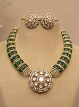 Jasleen kundan necklace set