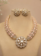 Jasleen kundan necklace set