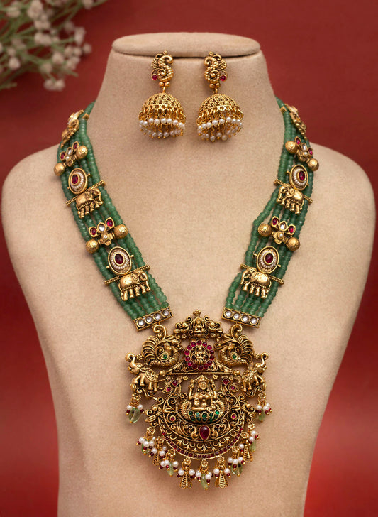 Lakshmi Long Necklace Set