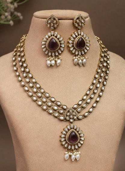 Kaviya Long Necklace Set