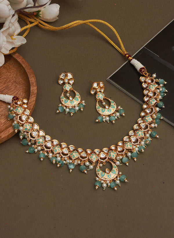 Anvika kundan necklace set