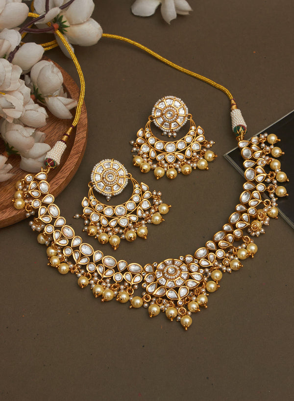 Bhairavi kundan necklace set