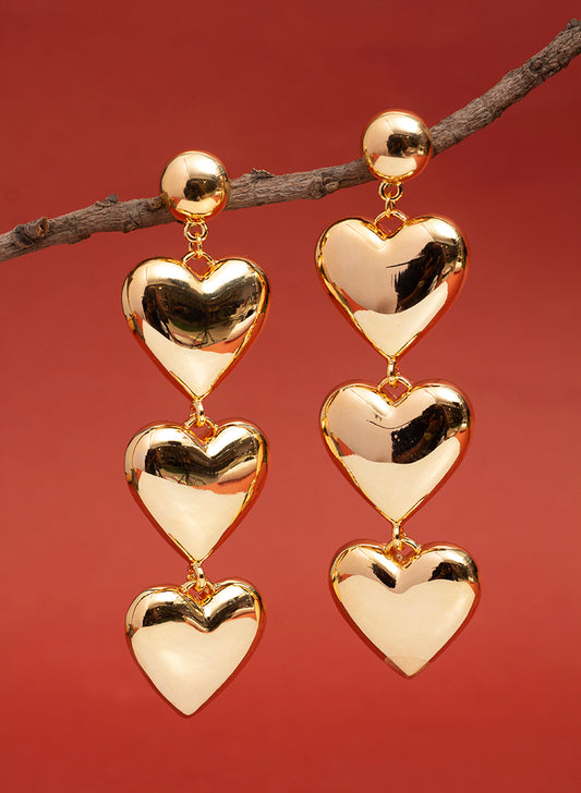 Blush Heart Earrings